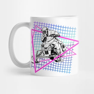 Retrowave snowmobile Mug